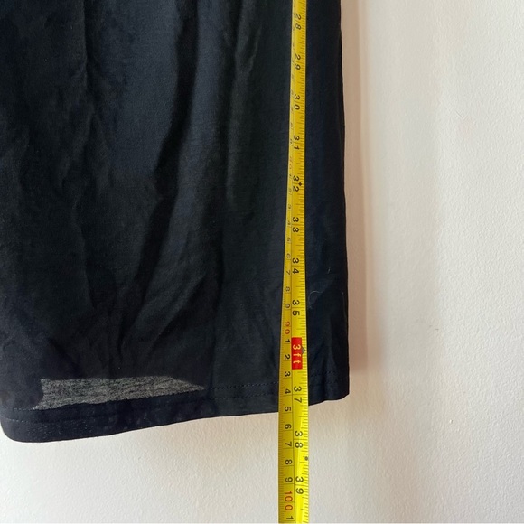 Black Slip Dress L – Rhinestone Chain Strap Midi Cocktail Evening Party Dress - Picture 7 of 7